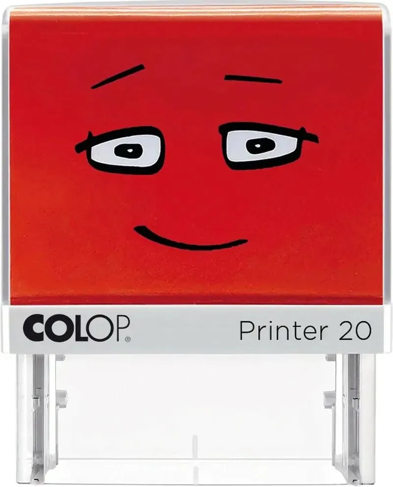 Stampë vetë-ngjyrosëse COLOP Printer 20, 38x14mm, e kuqe - 1