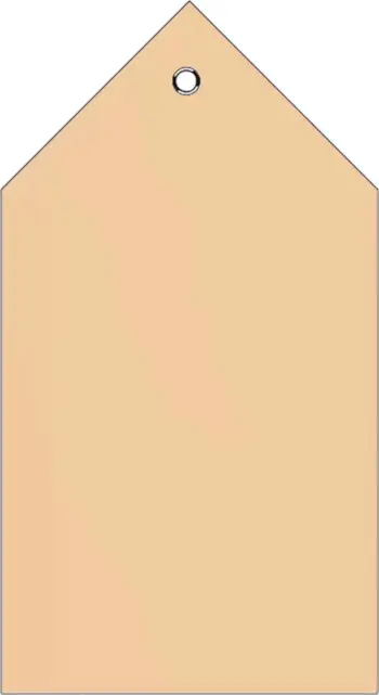 Etiketa transporti HERMA 80x150mm, karton, 250 copë, kafe