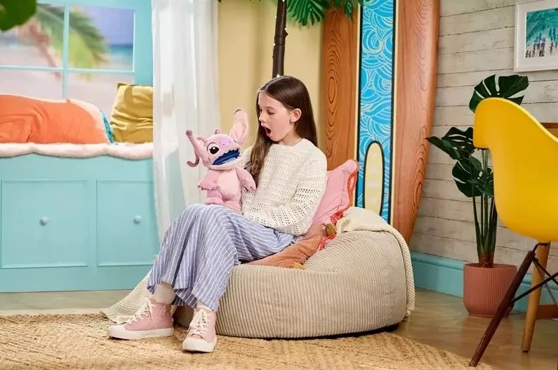 Kukull interaktive Wow Stuff Disney Real FX Chatty Angel, rozë - 3