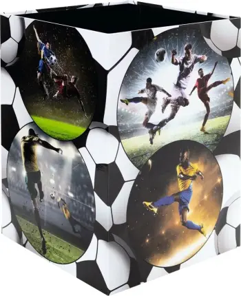 Kosh mbeturinash HERMA Soccer, karton, me motiv futbolli