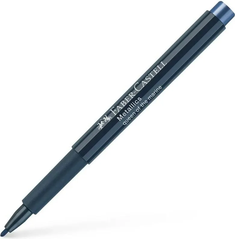 Stilolaps Faber-Castell 160753, majë e hollë, bojë blu, klip, pa erë - 1