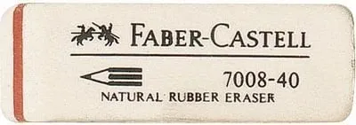 Gomë fshirëse Faber-Castell 180840, e bardhë - 1