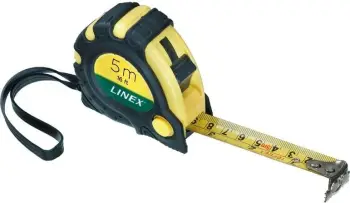 Metër matës Linex MT5000, 5m, magnetik, zi/verdhe