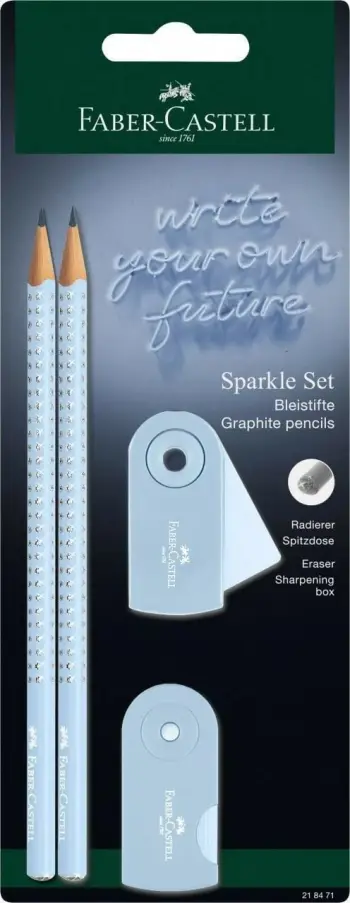 Set lapsa Faber-Castell 218471, trekëndor, 2 copë, kaltër