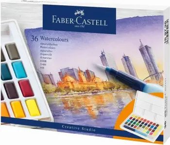 Set ngjyra uji Faber-Castell 169736, 36 copë, multikolor