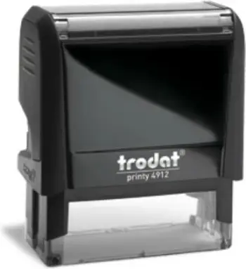 Stampë Trodat Printy 4912, vetë-ngjyrosëse, 47x18mm, e zezë