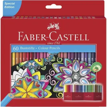 Set lapsa ngjyrues FABER-CASTELL Castle 60 copë, karton