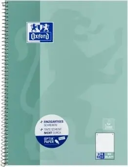 Fletore OXFORD 400132378, A4, 80 fletë, kapak i fortë, blu/gjelbër