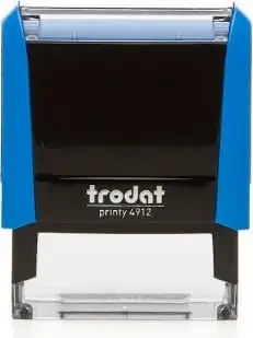 Stampë Trodat Printy 4912, 47x18mm, e zezë/blu