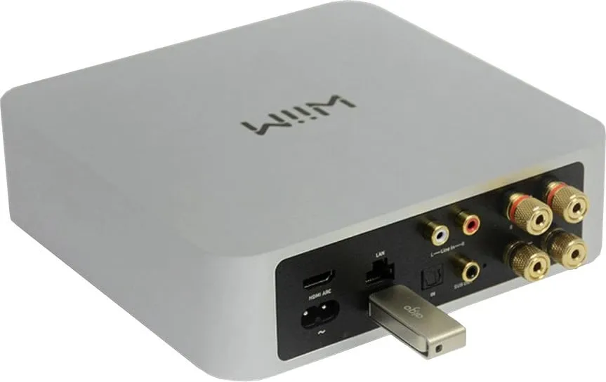 Amplifikator stereo streaming WiiM Amp, 512 MB, gri e errët - 3