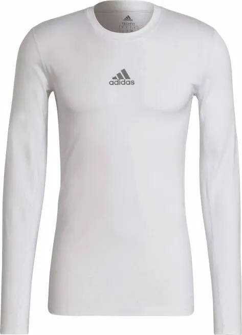Maicë adidas TechFit për meshkuj, e bardhë - 1