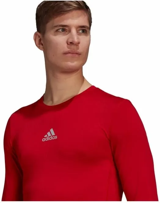 Maicë adidas TechFit për meshkuj, e kuqe - 3