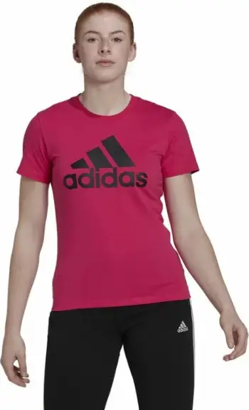 Bluzë femrash Adidas Big Logo Tee HL2030, pambuk, e bardhë