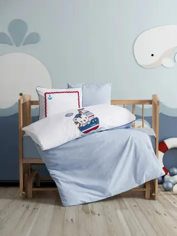 Set mbulesë për batanije për bebe Ranforce L'essentiel, Miniyo, ngjyrë kaltër