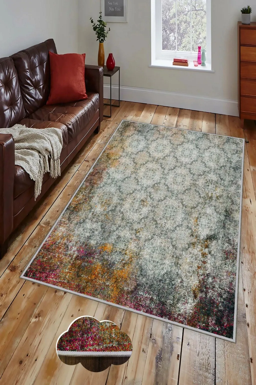 Qilim për korridor, shumëngjyrësh, Conceptum Hypnose, Hmnt43, 80x150cm - 1