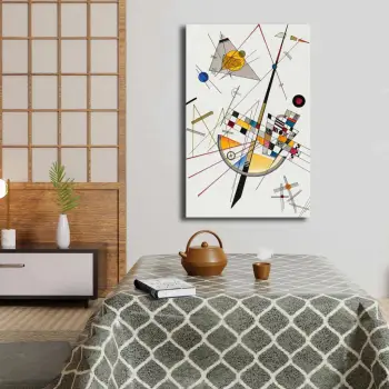 Pikturë dekorative në kanavacë Wallity, shumëngjyrëshe, 45x70cm, 4570KANDINSKY034