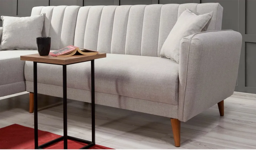 Kënd-sofë krevati Atelier del Sofa, kënd majtas, ngjyrë krem - 3
