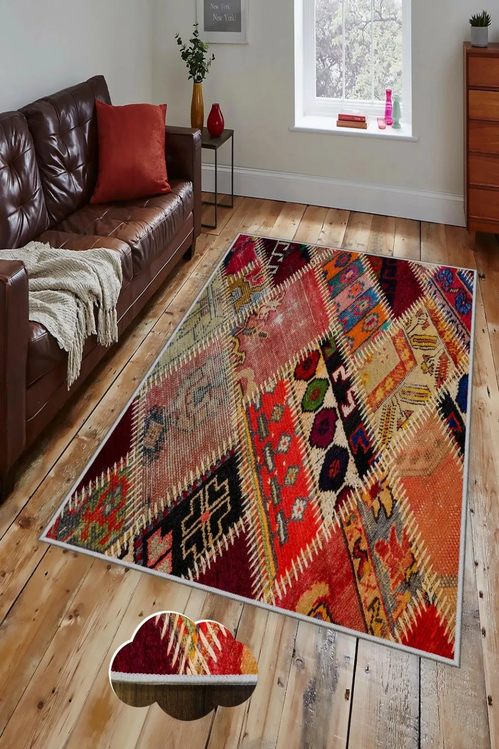 Qilim për korridor, shumëngjyrësh, 80x150cm, Conceptum Hypnose, Hmnt174 - 1