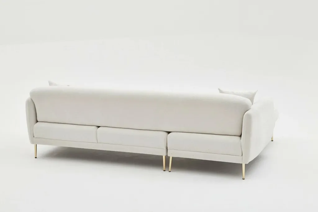 Kënd-sofë-krevat Atelier del Sofa, Simena, këndi majtas, krem - 11