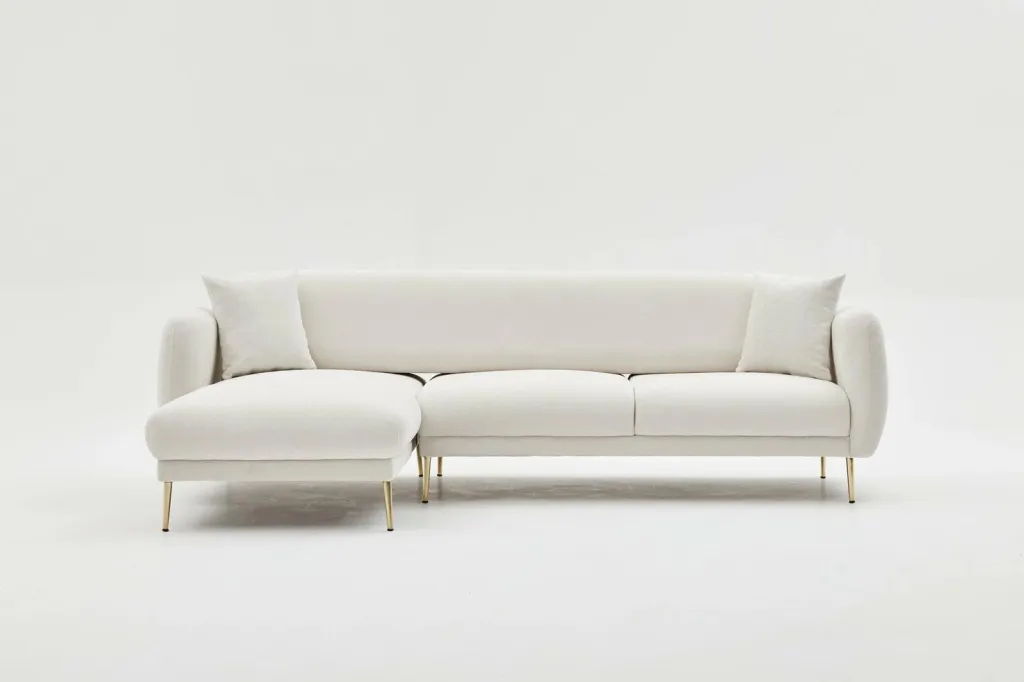 Kënd-sofë-krevat Atelier del Sofa, Simena, këndi majtas, krem - 13