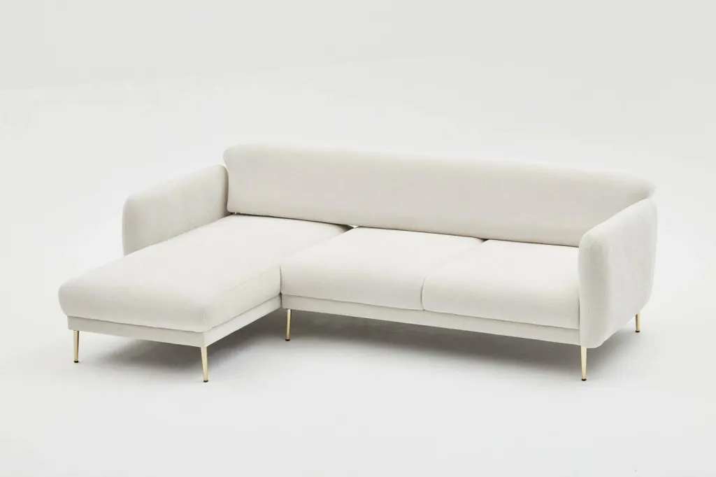 Kënd-sofë-krevat Atelier del Sofa, Simena, këndi majtas, krem - 10