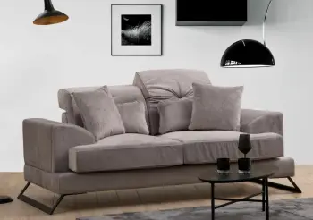 Divan dy ulëshe Atelier del Sofa, Frido, ngjyrë gri e çelët