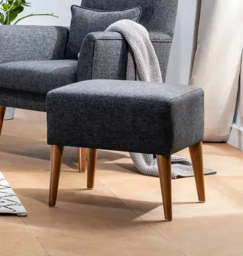 Puf Zeni, ngjyrë gri e errët, Atelier del Sofa