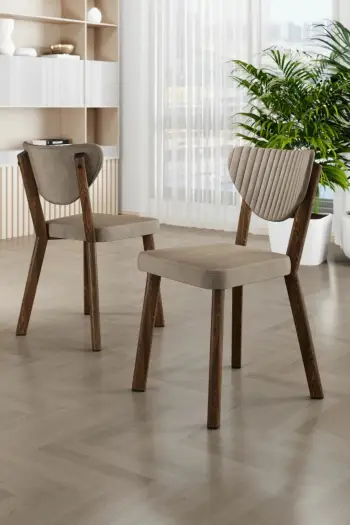 Set karrigesh (6 copë) Hanah Home, Arfe, kapuçino, kafe