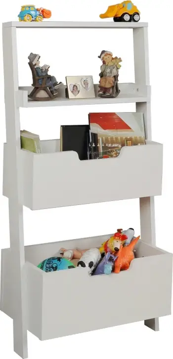 Raft librash Hanah Home, vetëm një, ngjyrë e bardhë