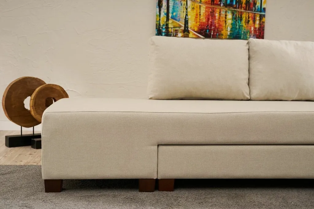 Kënd-sofë-krevat Atelier del Sofa, Aly Arzilla, kënd majtas, krem - 6