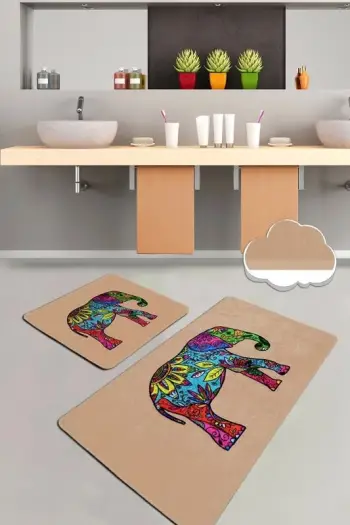 Set tapetash për banjo (2 copë), Mijölnir, Olifant, bezhë