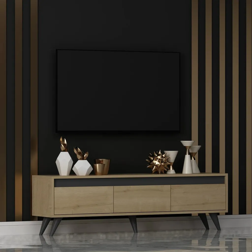 Komodë TV Hanah Home, Century - ngjyrë lis safir - 2