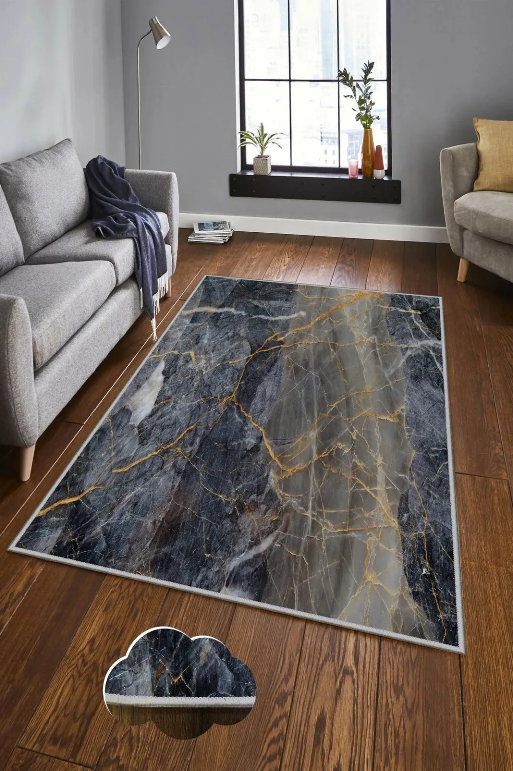 Qilim për korridor, shumëngjyrësh, Conceptum Hypnose, Hmnt125, 80x150cm - 1