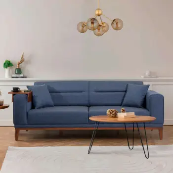 Divan-krevat 3 vendësh Atelier del Sofa, Liones, ngjyrë kaltër e errët