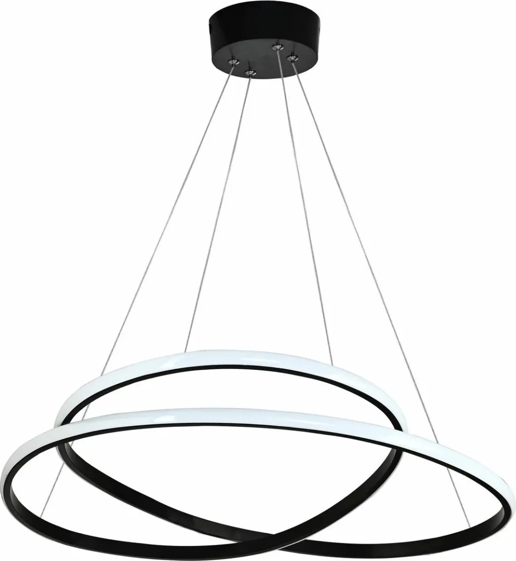 Llambadar Opviq Orbit, trup i zi, dritë e verdhë - 7