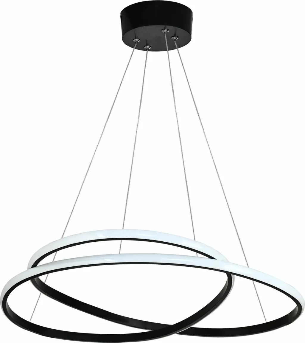 Llambadar Opviq Orbit, trup i zi, dritë e verdhë - 8