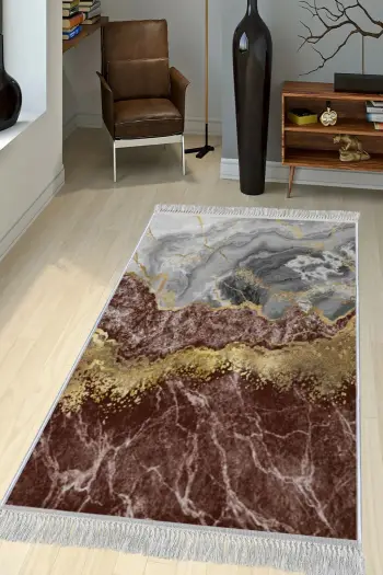 Qilim Velvet Fabric, shumëngjyrësh, Conceptum Hypnose, Els2375-3, 120x180cm