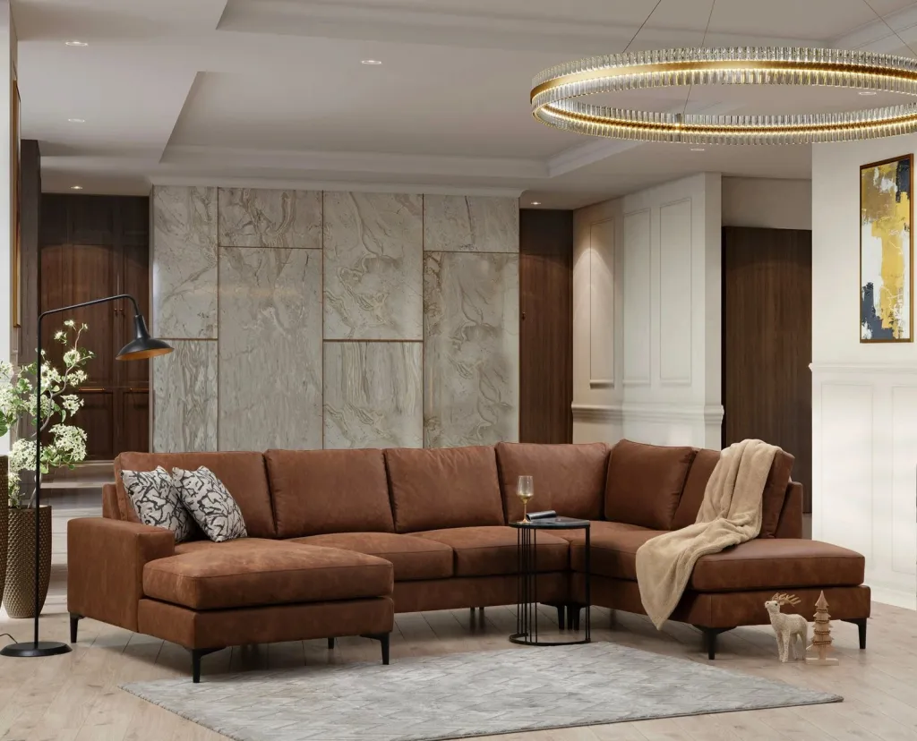 Kënd-sofë Porto, ngjyrë deve, Atelier del Sofa, CHL-02-C-EOT - 1