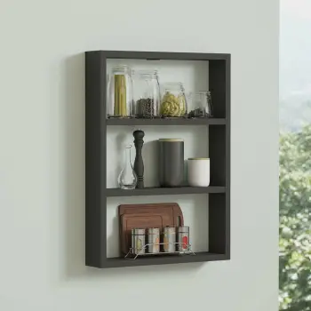 Raft muri Hanah Home, ngjyrë antracit, Pr1-An