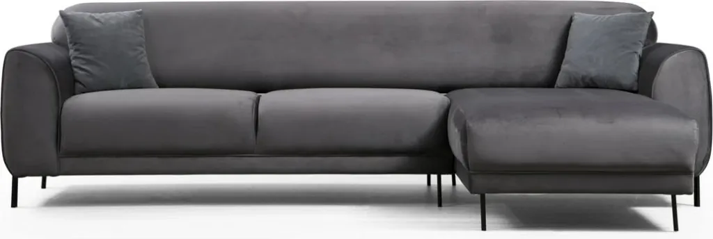 Kënd divan-krevat Atelier del Sofa, këndi djathtë, ngjyrë antracit - 14