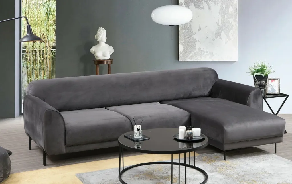 Kënd divan-krevat Atelier del Sofa, këndi djathtë, ngjyrë antracit - 3