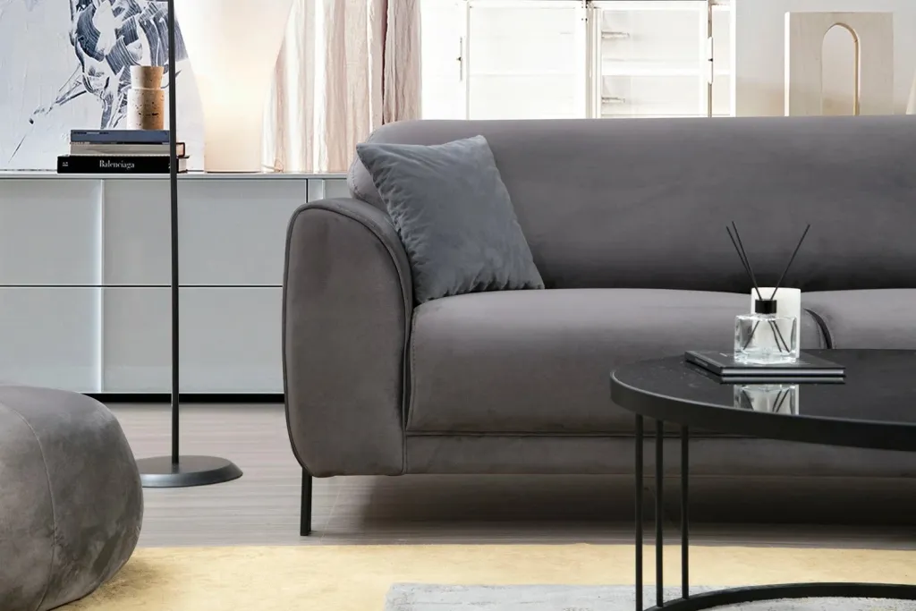 Kënd divan-krevat Atelier del Sofa, këndi djathtë, ngjyrë antracit - 4