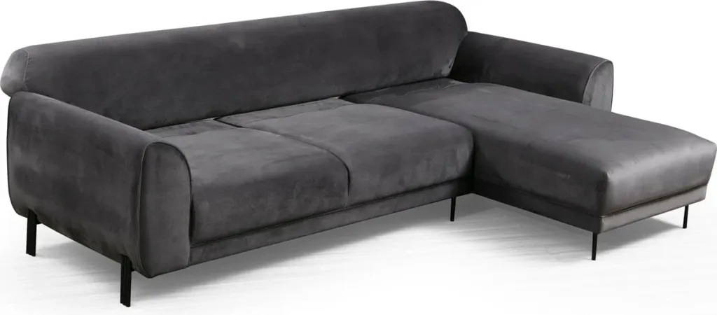 Kënd divan-krevat Atelier del Sofa, këndi djathtë, ngjyrë antracit - 9