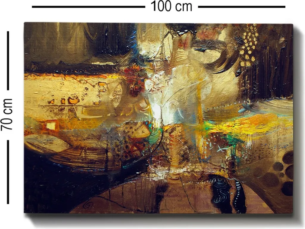Pikturë dekorative në kanavacë, shumëngjyrëshe, 70x100cm - 3