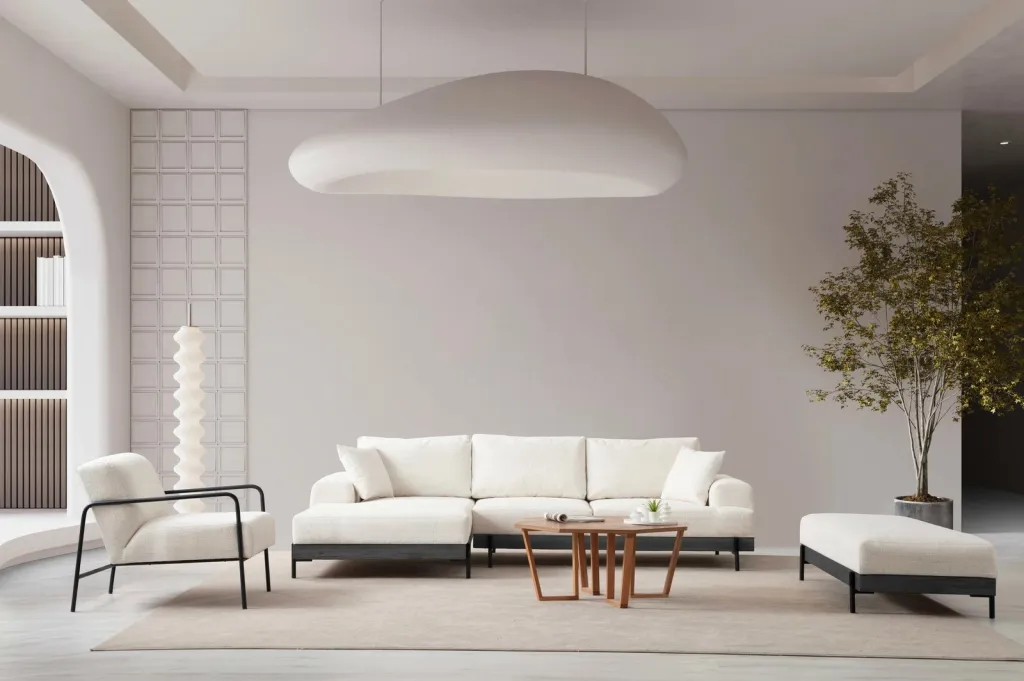 Këndare Atelier del Sofa, e zezë majtas - e bardhë - 4