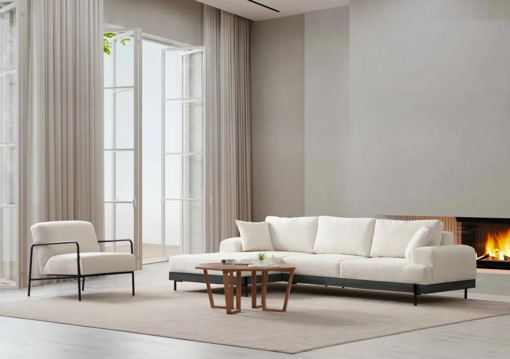 Këndare Atelier del Sofa, e zezë majtas - e bardhë - 5
