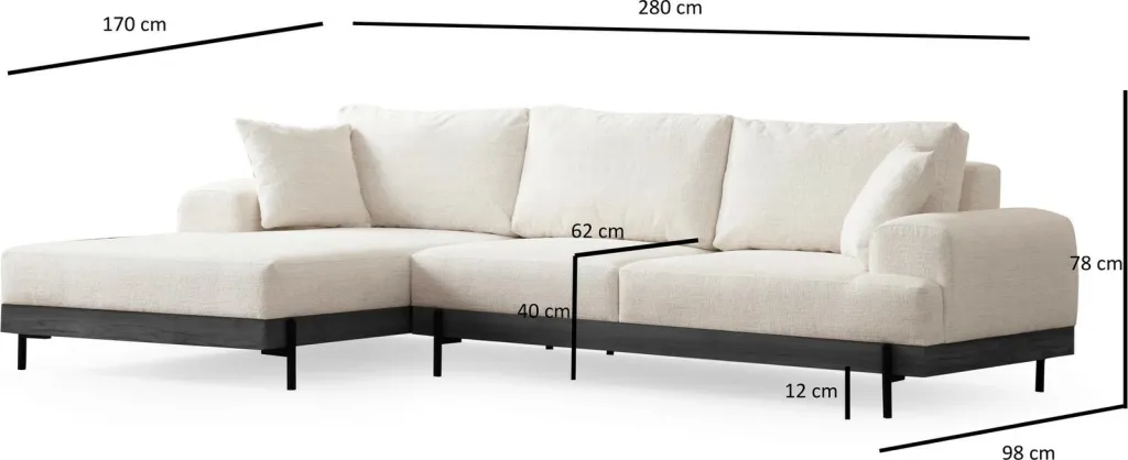 Këndare Atelier del Sofa, e zezë majtas - e bardhë - 10