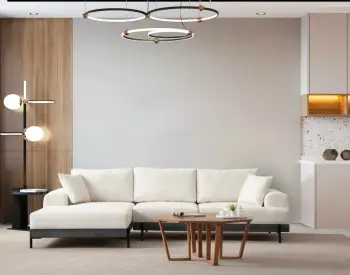 Këndare Atelier del Sofa, e zezë majtas - e bardhë