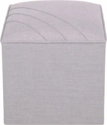 Puf gri Atelier del Sofa, Des Moines