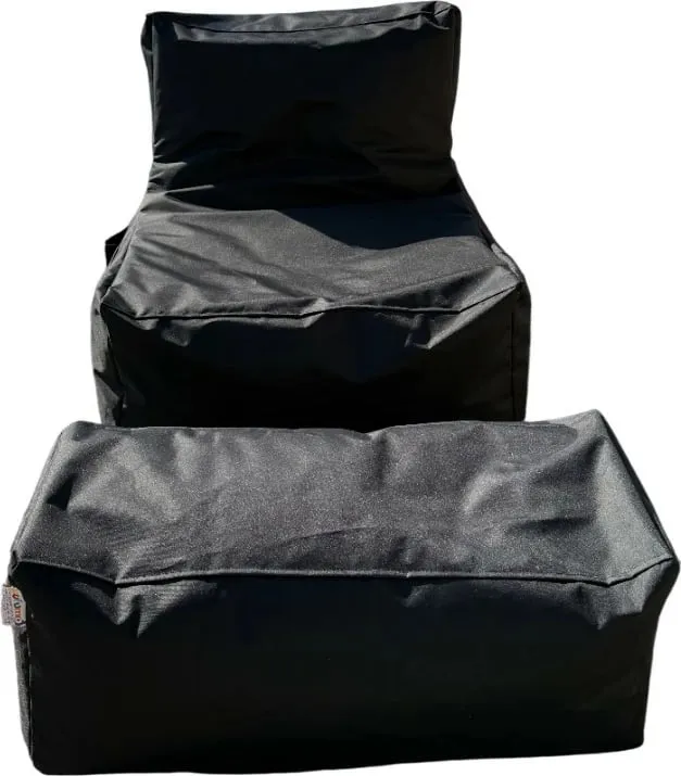 Set bean bag (2 copë), Atelier del Sofa, XXL Sedir, e zezë - 5